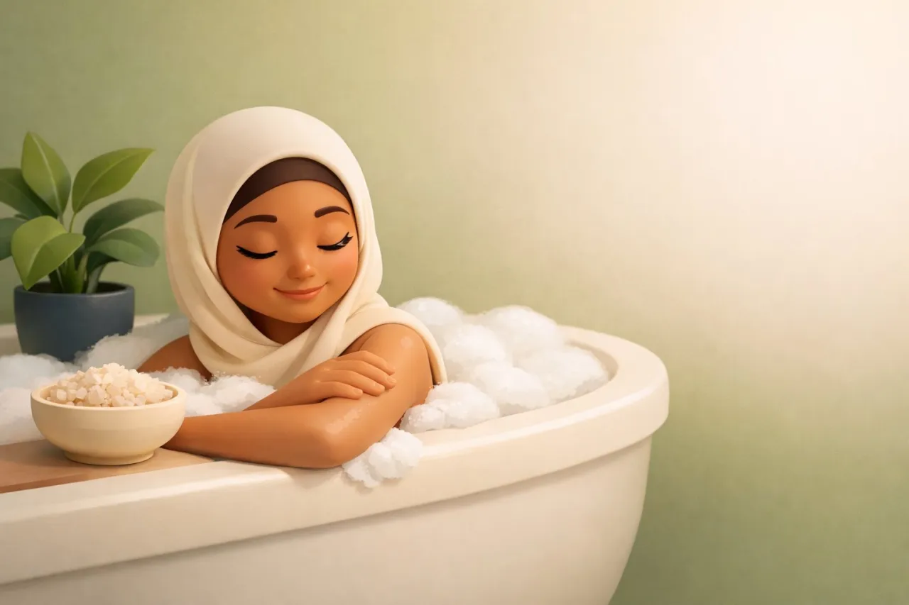 Ilustrasi 3D: Kulit kering & gatal